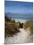 Sand dunes on beach, Abers Coast, Finistere, Brittany, France-null-Mounted Photographic Print