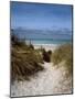 Sand dunes on beach, Abers Coast, Finistere, Brittany, France-null-Mounted Photographic Print