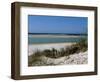 Sand dunes on beach, Abers Coast, Finistere, Brittany, France-null-Framed Photographic Print