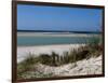 Sand dunes on beach, Abers Coast, Finistere, Brittany, France-null-Framed Photographic Print