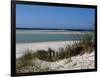 Sand dunes on beach, Abers Coast, Finistere, Brittany, France-null-Framed Photographic Print