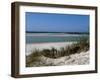 Sand dunes on beach, Abers Coast, Finistere, Brittany, France-null-Framed Photographic Print