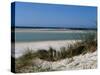 Sand dunes on beach, Abers Coast, Finistere, Brittany, France-null-Stretched Canvas