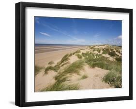 Sand Dunes on Beach, Formby Beach, Lancashire, England, United Kingdom, Europe-Jean Brooks-Framed Photographic Print