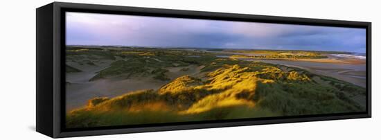 Sand Dunes on the Beach, Newburgh, River Ythan, Aberdeenshire, Scotland-null-Framed Stretched Canvas