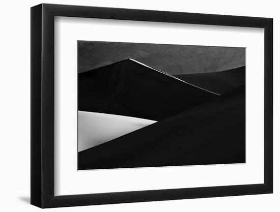 Sand Dunes Panorama in Black & White, Death Valley-Steve Gadomski-Framed Photographic Print