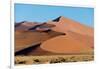 Sand dunes, Sossusvlei, Namib Desert, Namib-Naukluft National Park, Namibia-null-Framed Photographic Print