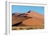 Sand dunes, Sossusvlei, Namib Desert, Namib-Naukluft National Park, Namibia-null-Framed Photographic Print