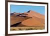 Sand dunes, Sossusvlei, Namib Desert, Namib-Naukluft National Park, Namibia-null-Framed Photographic Print