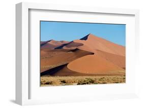 Sand dunes, Sossusvlei, Namib Desert, Namib-Naukluft National Park, Namibia-null-Framed Photographic Print