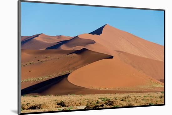 Sand dunes, Sossusvlei, Namib Desert, Namib-Naukluft National Park, Namibia-null-Mounted Photographic Print