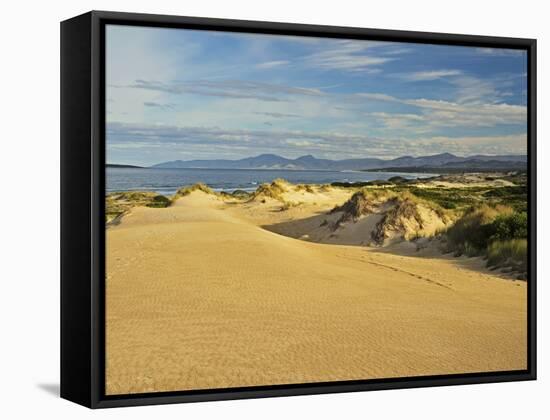 Sand Dunes, St. Helens Conservation Area, St. Helens, Tasmania, Australia, Pacific-Jochen Schlenker-Framed Stretched Canvas