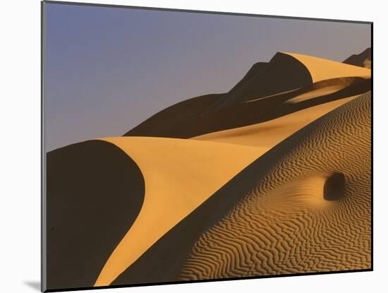 Sand dunes (Timimoun, Grand Erg, Gourara Valley, Sahara Desert, Algeria)-Frans Lemmens-Mounted Photographic Print