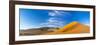 Sand Dunes with Some Desert Vegetation at Base, Namib-Naukluft National Park, Namibia, June 2015-Juan Carlos Munoz-Framed Photographic Print