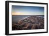 Sand Formations at Budle Bay, with Holy Island Castle in the Distance, Northumberland-Bill Ward-Framed Photographic Print