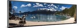 Sand Harbor Panorama Lake Tahoe-null-Mounted Art Print