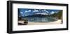 Sand Harbor Panorama Lake Tahoe-null-Framed Art Print