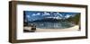 Sand Harbor Panorama Lake Tahoe-null-Framed Art Print