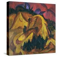 Sand Hills of the Engadin-Ernst Ludwig Kirchner-Stretched Canvas