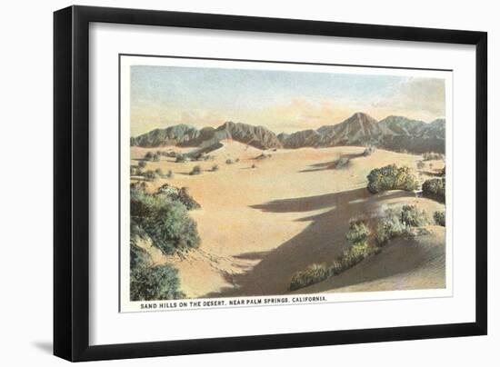 Sand Hills, Palm Springs-null-Framed Art Print