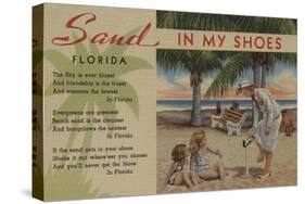 Sand in my Shoes & Florida Poem - Florida-Lantern Press-Stretched Canvas