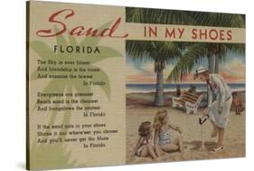 Sand in my Shoes & Florida Poem - Florida-Lantern Press-Stretched Canvas