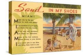 Sand in My Shoes, Poem, Florida-null-Stretched Canvas
