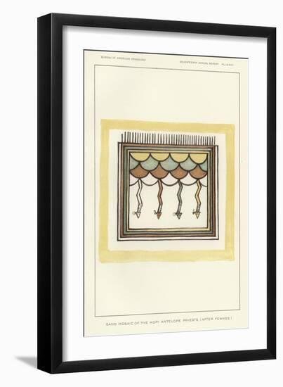 Sand Mosaic of the Hopi Antelope Priests-null-Framed Giclee Print