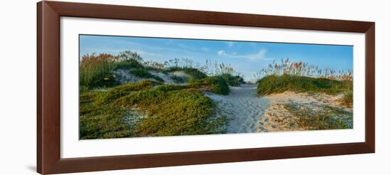 Sand on beach, Barrier Island, Outer Banks, North Carolina, USA-null-Framed Photographic Print