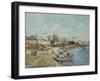Sand on the Quay, 1875-Alfred Sisley-Framed Giclee Print