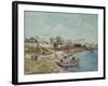 Sand on the Quay, 1875-Alfred Sisley-Framed Giclee Print