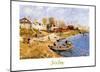 Sand on the Quayside at Port-Marly-Alfred Sisley-Mounted Art Print