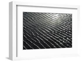 Sand Patterns - Abstract tidal patterns in sand from retreating tide - Lincolnshire, England-Andrew Parkinson-Framed Photographic Print