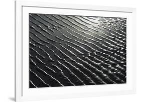 Sand Patterns - Abstract tidal patterns in sand from retreating tide - Lincolnshire, England-Andrew Parkinson-Framed Photographic Print