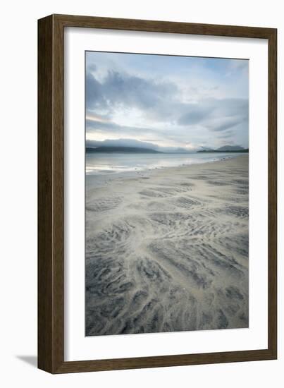 Sand Patterns on Seilebost Beach, Isle of Harris, Outer Hebrides, Scotland-Stewart Smith-Framed Photographic Print