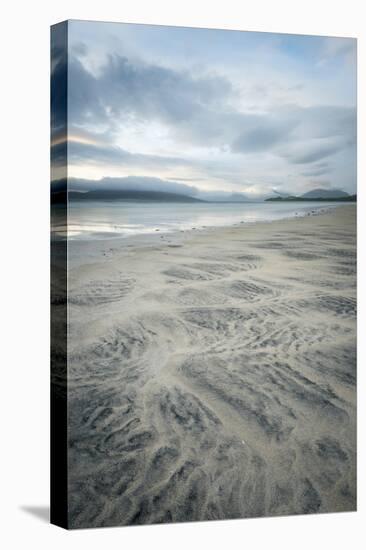 Sand Patterns on Seilebost Beach, Isle of Harris, Outer Hebrides, Scotland-Stewart Smith-Stretched Canvas