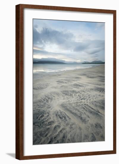 Sand Patterns on Seilebost Beach, Isle of Harris, Outer Hebrides, Scotland-Stewart Smith-Framed Photographic Print