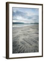 Sand Patterns on Seilebost Beach, Isle of Harris, Outer Hebrides, Scotland-Stewart Smith-Framed Photographic Print