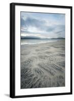 Sand Patterns on Seilebost Beach, Isle of Harris, Outer Hebrides, Scotland-Stewart Smith-Framed Photographic Print