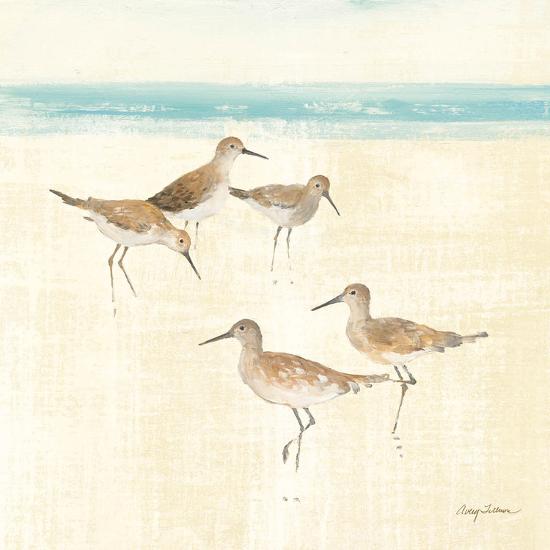Sand Pipers Square I-Avery Tillmon-Stretched Canvas