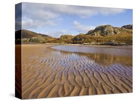 Sand Ripple Patterns on Little Gruinard Beach, Gruinard Bay, Wester Ross, Northwest Scotland-Neale Clarke-Stretched Canvas