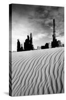 Sand Ripples, Totem Pole Rock, Arizona-null-Stretched Canvas