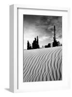 Sand Ripples, Totem Pole Rock, Arizona-null-Framed Art Print