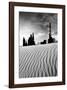 Sand Ripples, Totem Pole Rock, Arizona-null-Framed Art Print