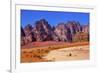 Sand Rock Formation, Wadi Rum, Valley of the Moon, Jordan.-William Perry-Framed Premium Photographic Print