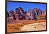 Sand Rock Formation, Wadi Rum, Valley of the Moon, Jordan.-William Perry-Framed Photographic Print