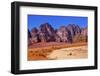 Sand Rock Formation, Wadi Rum, Valley of the Moon, Jordan.-William Perry-Framed Photographic Print