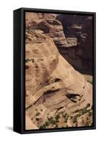 Sand Rock in Chelly Canyon in Navajo National Reserve, Arizona-null-Framed Stretched Canvas