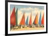 Sand Sailers, Daytona Beach, Florida-null-Framed Premium Giclee Print