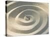 Sand Spirals-Amanda Hall-Stretched Canvas